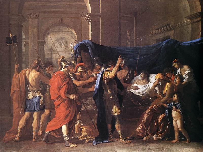 Nicolas Poussin Death of Germanicus 1627 Oil on canvas Norge oil painting art